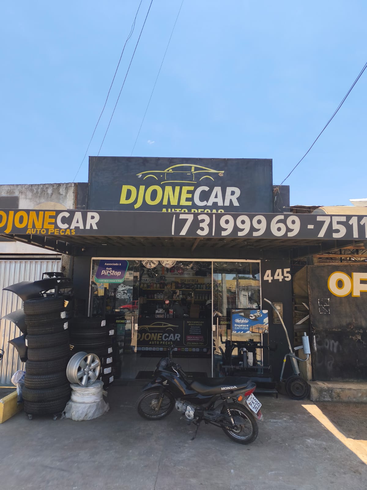 Fachada da DJONECAR Auto Peças